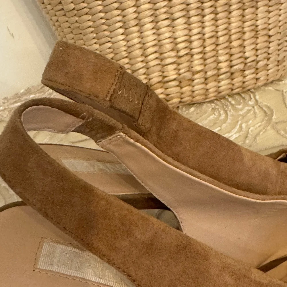Mango Taupe women’s Suede Slingback stiletto